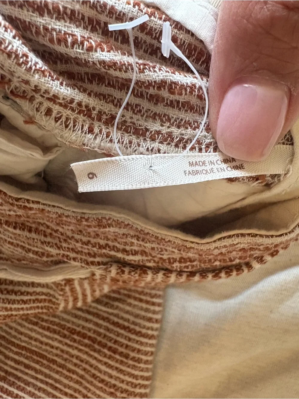 Free People Women's Ribbed Drawstring Pants - Blush Brown Size 6